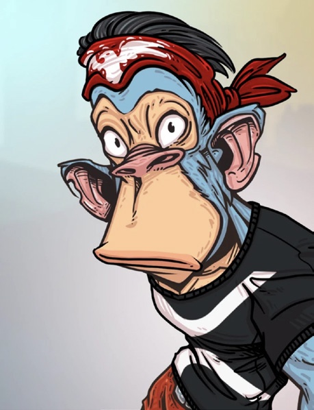Liquid Ape Ninja character art