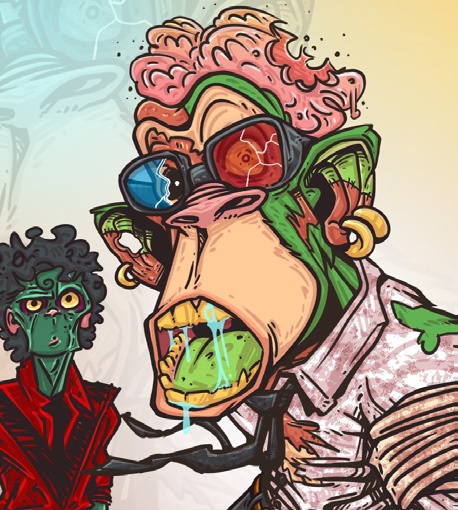 Liquid Ape Pirate character art